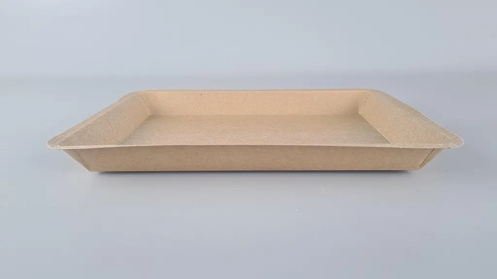 Лоток з харчового картону "KRAFT" 1550мл 300*225*25 (25 шт) - фото 2