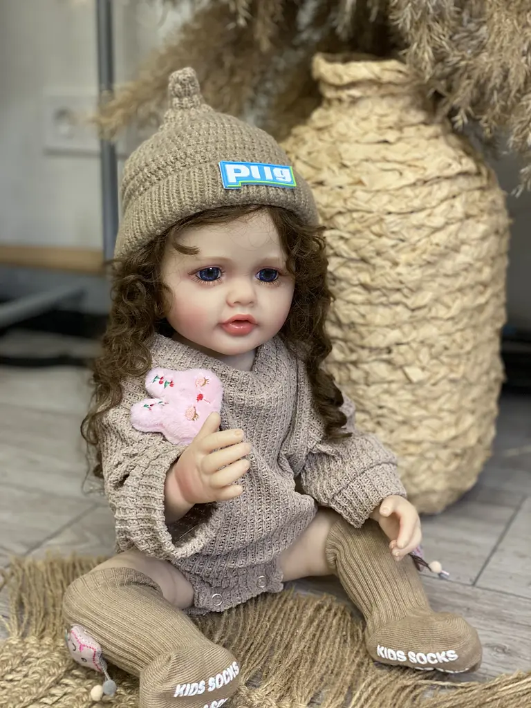 Силіконова колекційна лялька реборн reborn дівчинка каміла повністю анатомічна Reborn Dolls det0018835 - фото 6