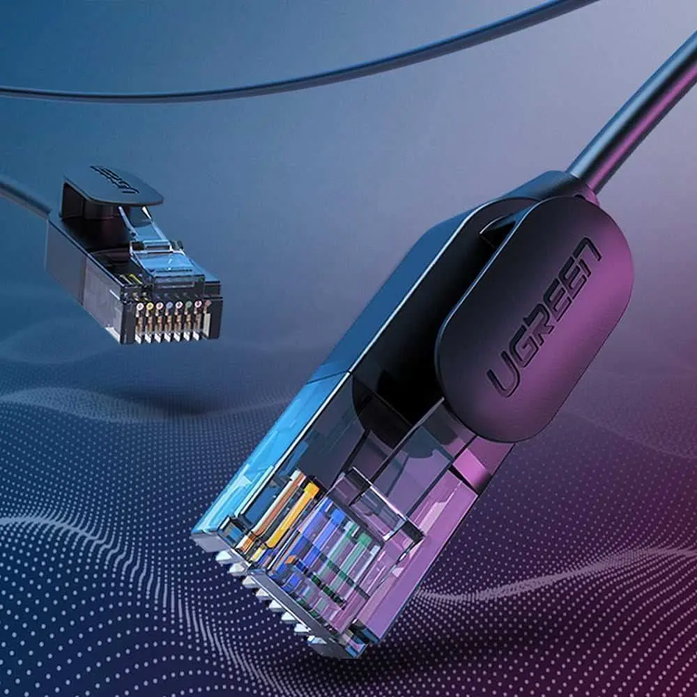 Патч-корд Ugreen NW122 CAT 6A Pure Copper Ethernet Cable OD2.8 0.5m Black (70331) [100060] - фото 6