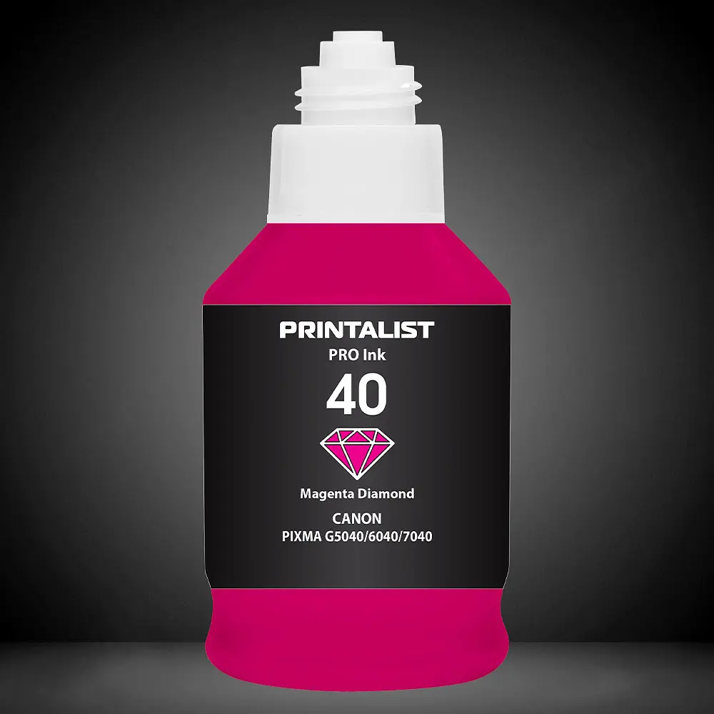 Чорнило PRINTALIST GI-40 для Canon G5040/G6040 190г Magenta водорозчинне (PL40M) - фото 5