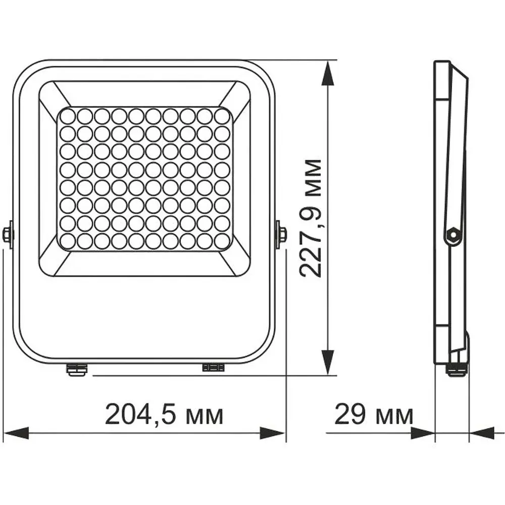 Прожектор Videx Premium LED F2 50W 5000K (VL-F2-505G) - фото 3