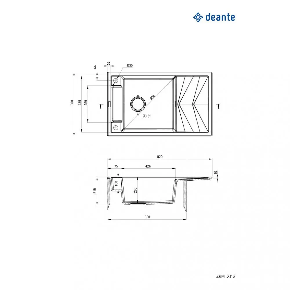 Кухонная мойка Deante Magnetic ZRM G113 - фото 6