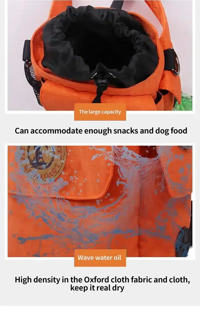 Поясна сумка для вигулу собак Voyager Pet VBT2007 Orange - фото 3