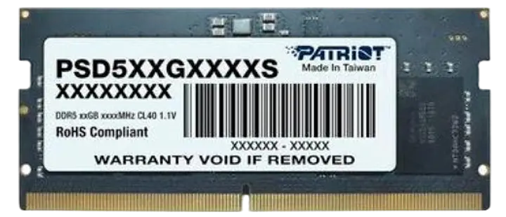 Оперативна пам'ять Patriot 8GB SODIMM DDR5 4800MHz Signature Line (PSD58G480041S)