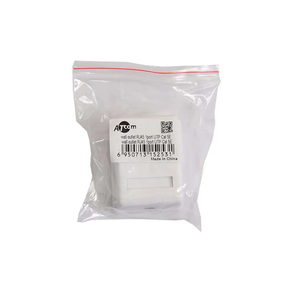 Комп'ютерна розетка Atcom RJ45 x1 UTP cat.6 (60251) - фото 2