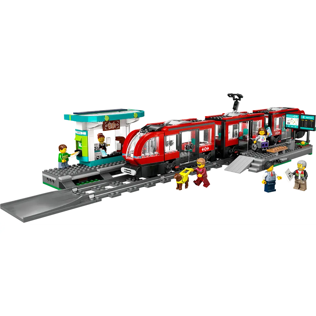 Конструктор LEGO City Трамвай и вокзал в центре города 811 деталей (60423) - фото 3
