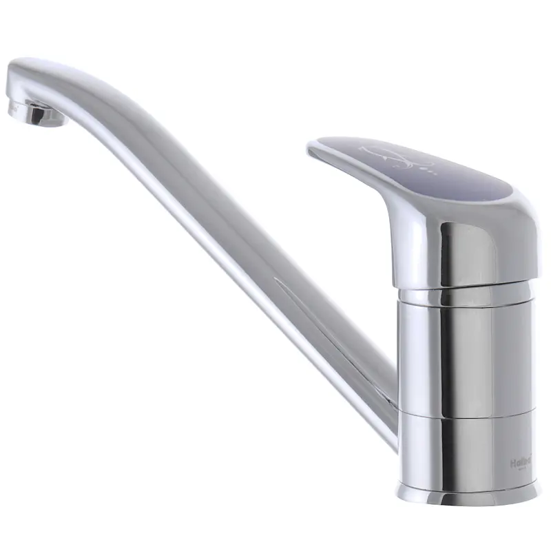 Смеситель для кухни Haiba Magic 004 с синей ручкой HB0664 Хром - фото 2