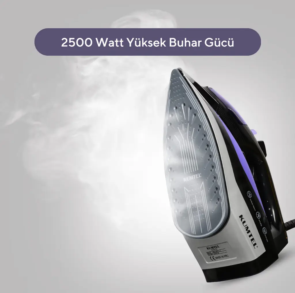 Утюг KUMTEL HMU-02 Purple (2,5 кВт, керамика) - фото 2