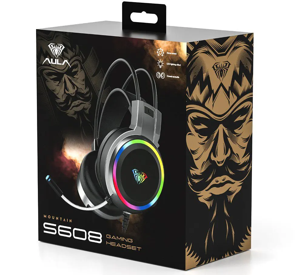 Наушники Aula S-608 Wired Gaming Headset Black - фото 5