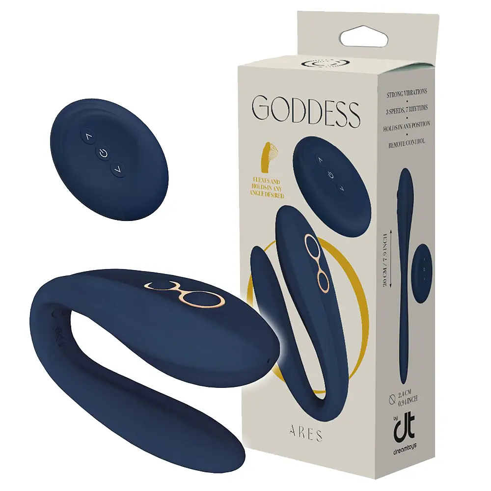 Вібратор Dreamtoys Goddess Collection Ares 20 см синій - фото 11