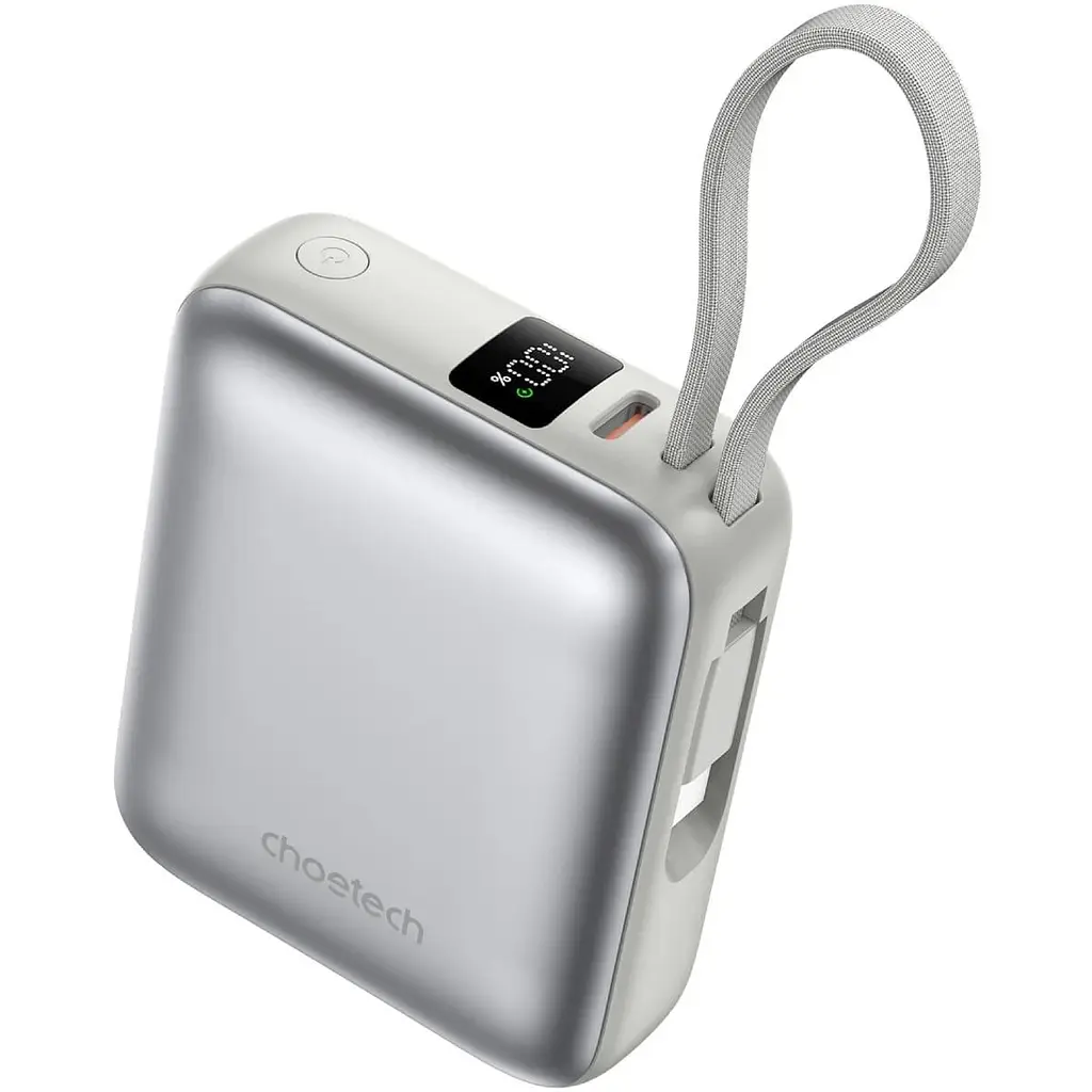 Павербанк Choetech Gray 10 000 mAh / 35 Вт (B832-GY) - фото 2