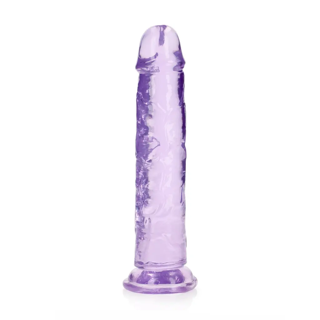 Фалоімітатор RealRock Crystal Clear, 25 см (фіолетовий) - фото 2