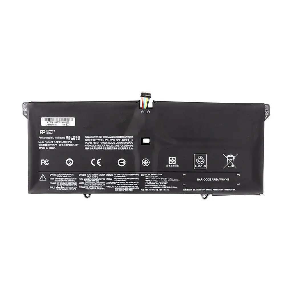 Акумулятор до ноутбука LENOVO Yoga 920 (L16M4P60) 7.68V 8860mAh PowerPlant (NB482030)
