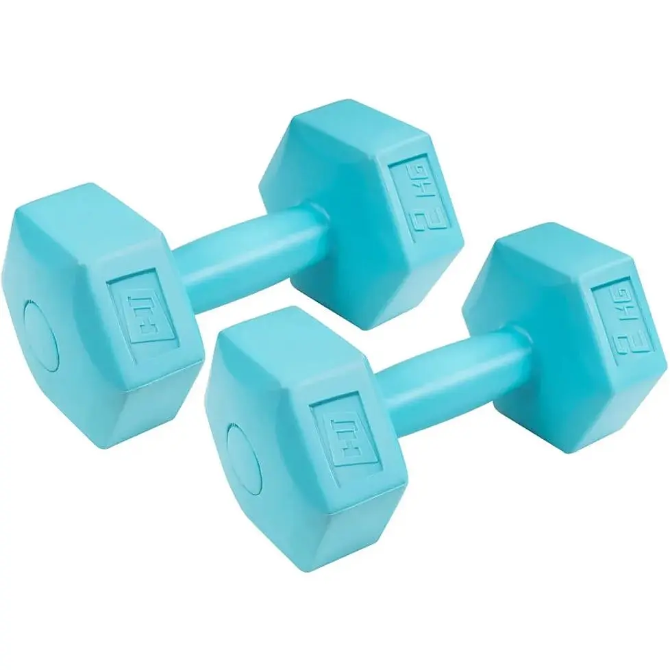 Гантели для фитнеса Hop-Sport HS-C020DH композитные 2х2кг - фото 2