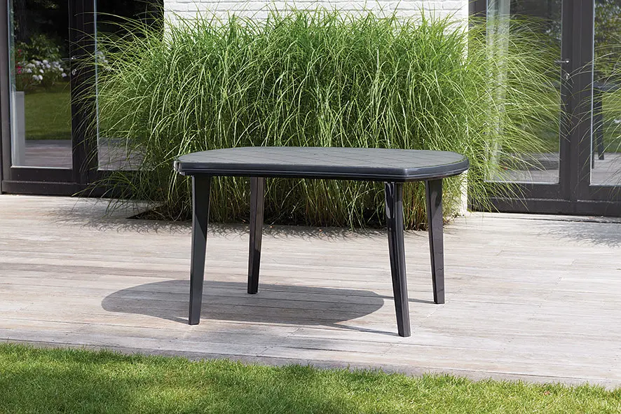 Стіл для саду пластиковий Keter Elise сірий - фото 3