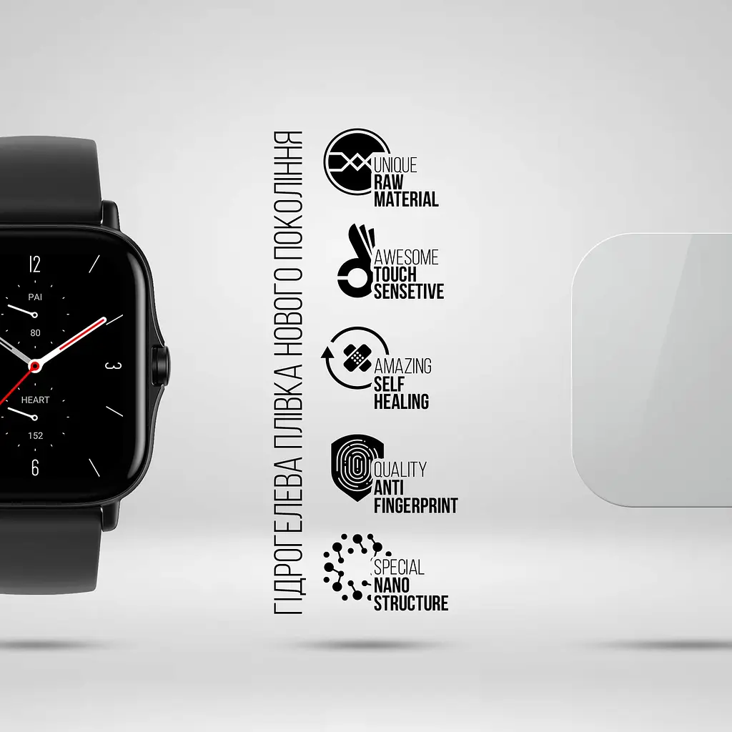 Гідрогелева плівка на годинники Amazfit Watch GTS 2 ArmorStandart захисна плівка для смарт годинників прозора (ARM58910) - фото 2