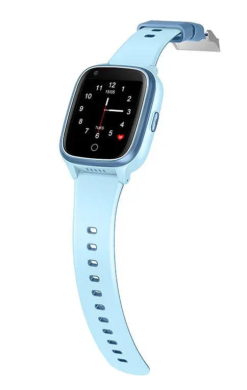 Годинник телефон для дітей Lemfo M93S з GPS трекером, 4G, SIM-картою, пульсометром, датчиком зняття з руки, 4 ГБ памʼяті, камерою та відеодзвінками Синій - фото 4