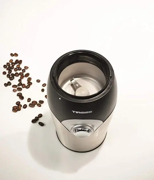 Кофемолка Tiross TS 530 блокировка работы без крышки компактная 50 г 150 Вт - фото 4