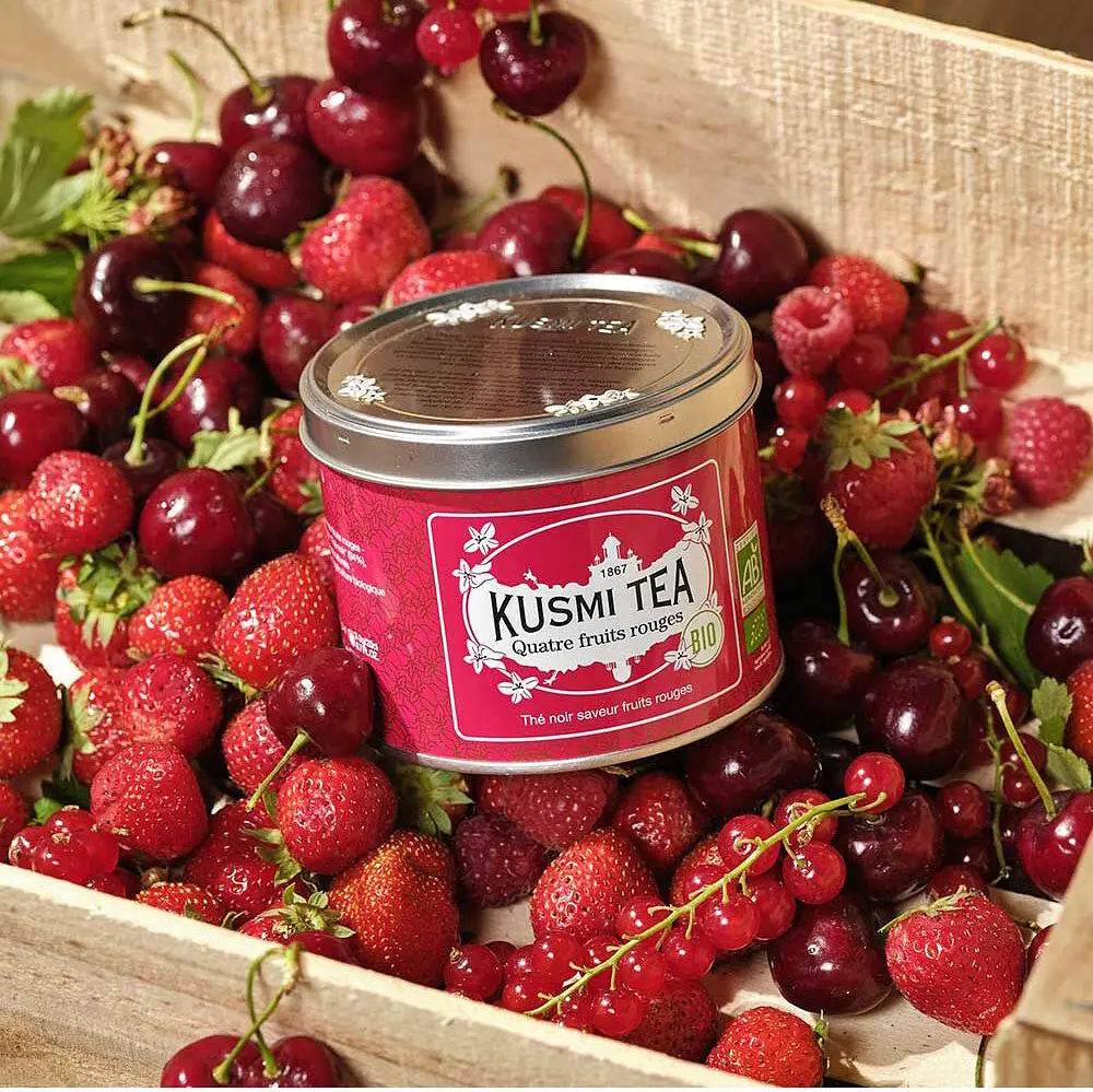 Чай чорний Kusmi Tea Four Red Fruits органічний 100 г - фото 3