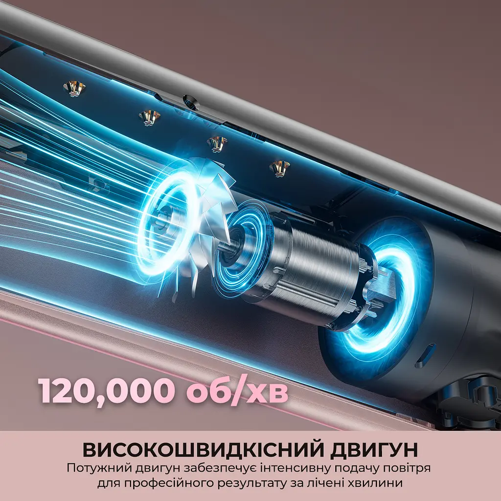 Фен-випрямляч Dreame Aero Straight Pro Rosy Purple (AMS02A-RP) - фото 3