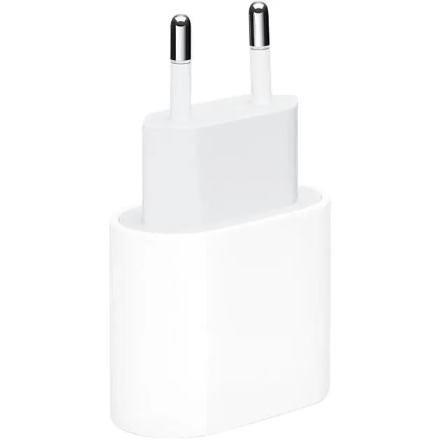 Сетевое зарядное устройство для Iphone 14 Pro Max 20 W + кабель Type-C Lightning (MHJ83ZMA/A) коробка - фото 2