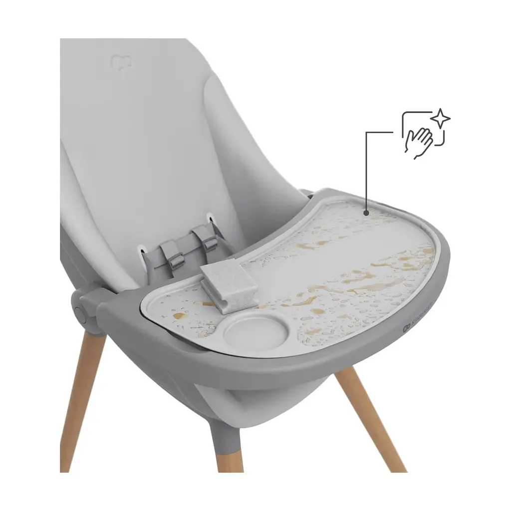 Стілець для годування Kinderkraft 2 в 1 Fini Up Grey (5902533930111) - фото 5