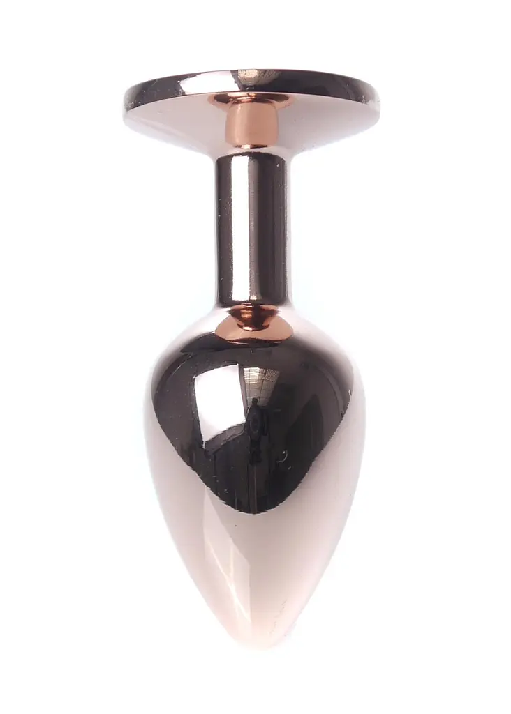 Анальна пробка з кристалом B - Series HeavyFun Plug-Jewellery, 7 см (рожевий) - фото 5
