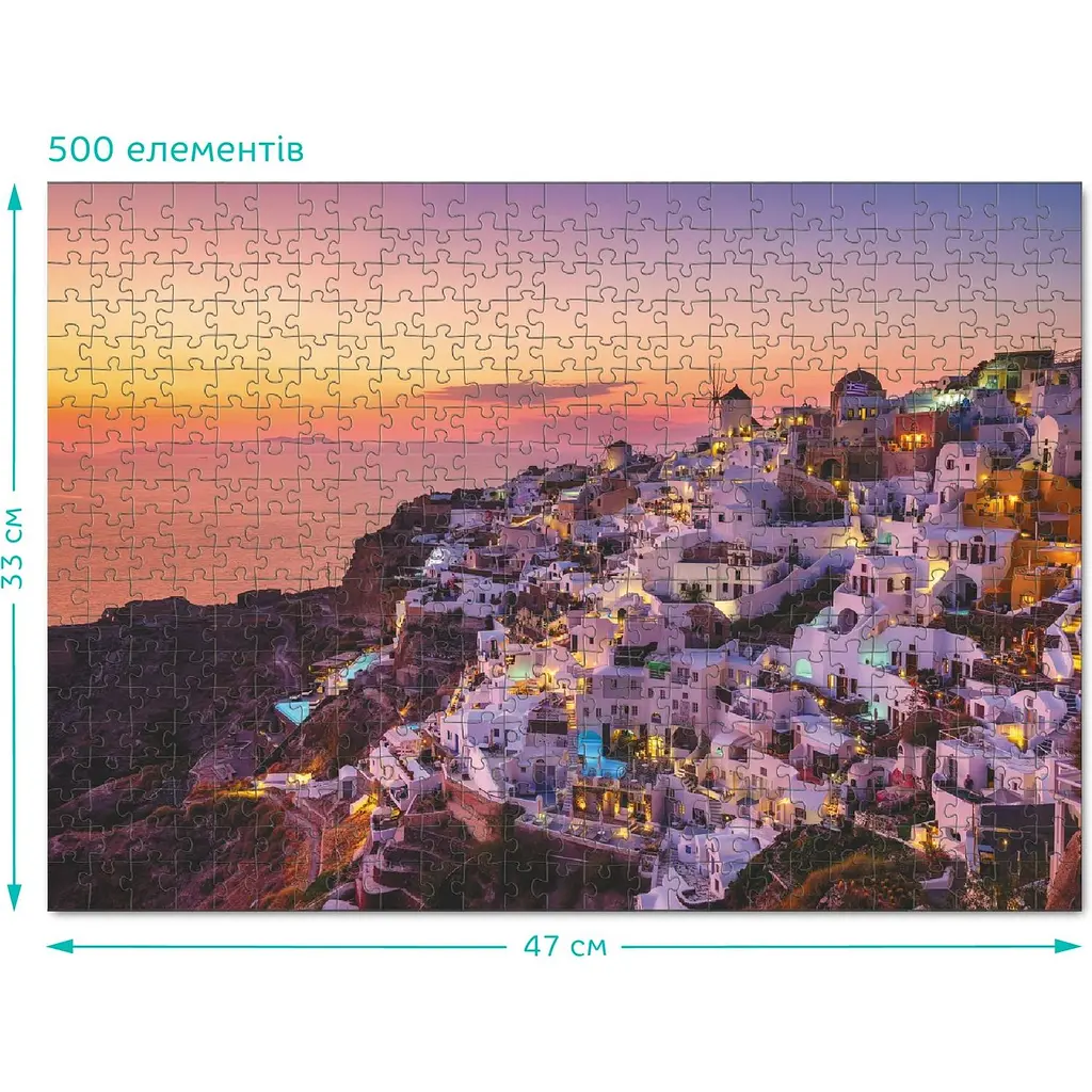 Пазл DoDo Село Ія, Греція, 500 елементів (301156) - фото 3