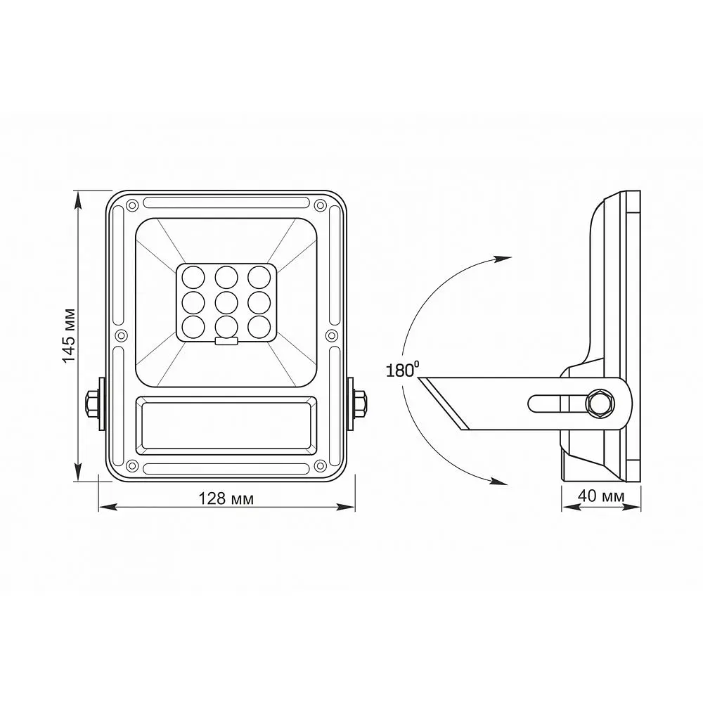 Прожектор Videx LED 600Lm 5000K автономный сенсорный (VL-FSO-205-S) - фото 6
