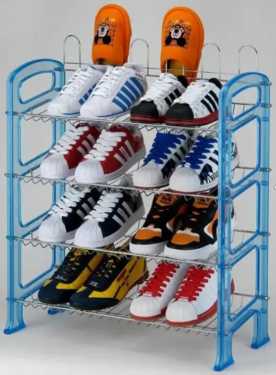 Полиця для взуття Lemax 4-ярусна синя/срібляста (YJ-G906A) - фото 2