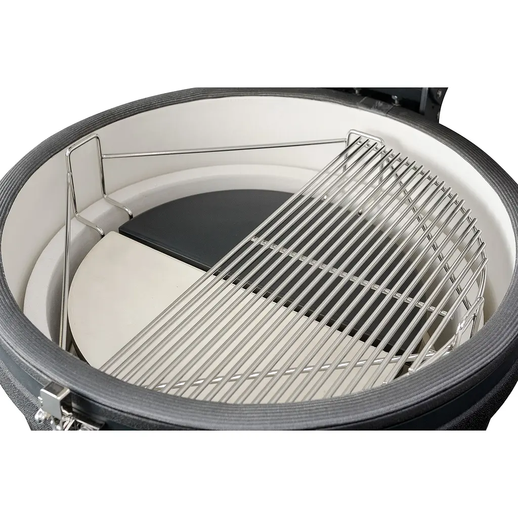 Керамический угольный гриль Grilli Kamado XL 5 в 1 с системой BBQ Block Fire (759777) - фото 12