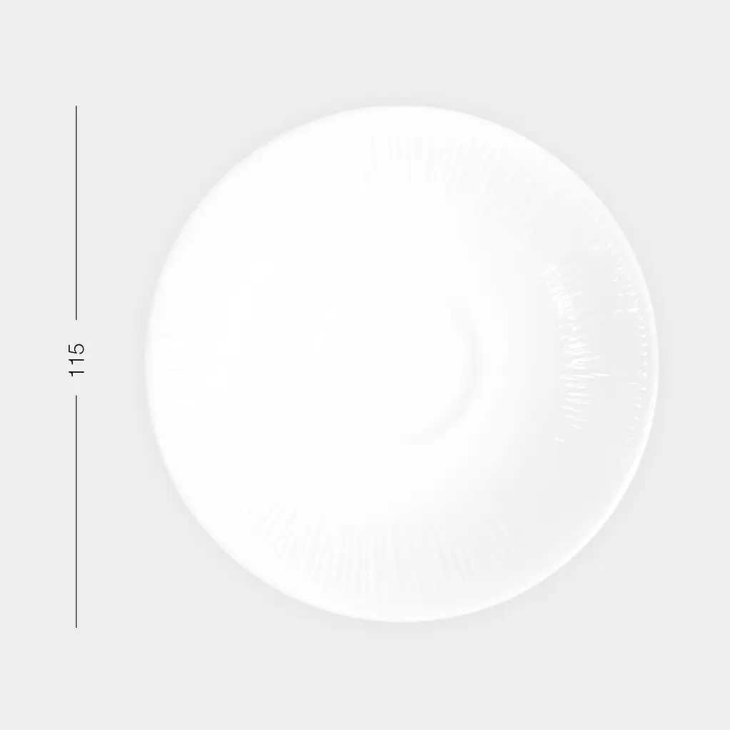 Блюдце МВМ My Home Промінь 11.5 см біле (KP-117 WHITE) - фото 7