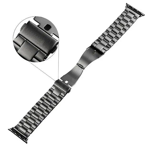 Металлический ремешок Primo Steel часов Apple Watch 38 мм, 40 мм, 41 мм Black - фото 5