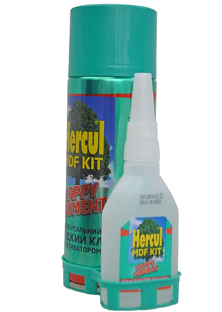 Суперклей 2К аерозольний Hercul MDF KIT 400 мл + 100 г - фото 3
