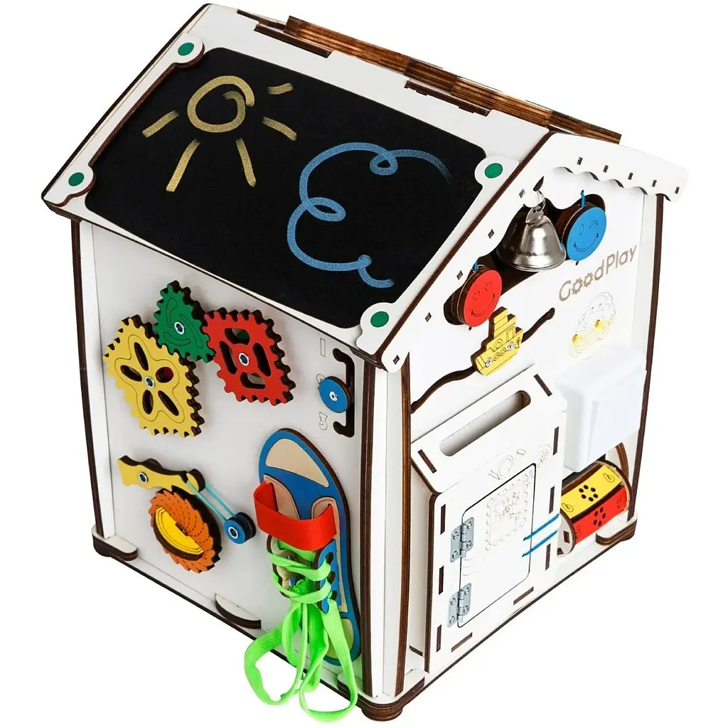 Бизиборд GoodPlay с подсветкой развивающий 56х38х7 см (D007) - фото 4