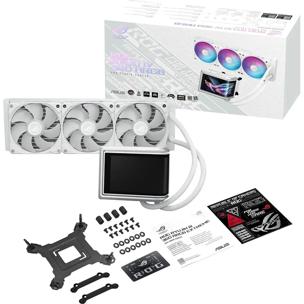 Система рідинного охолодження ASUS ROG-RYUO-IV-360-ARGB-WHITE (90RC01N2-B0EAY0) - фото 8