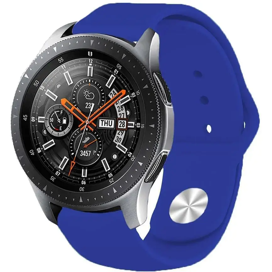 Силіконовий ремінець BeCover для Huawei Watch GT / GT 2 46 mm / GT 2 Pro / GT Active / Honor Watch Magic / Magic 2 / GS Pro / Dream Dark-Blue (706334) - фото 3