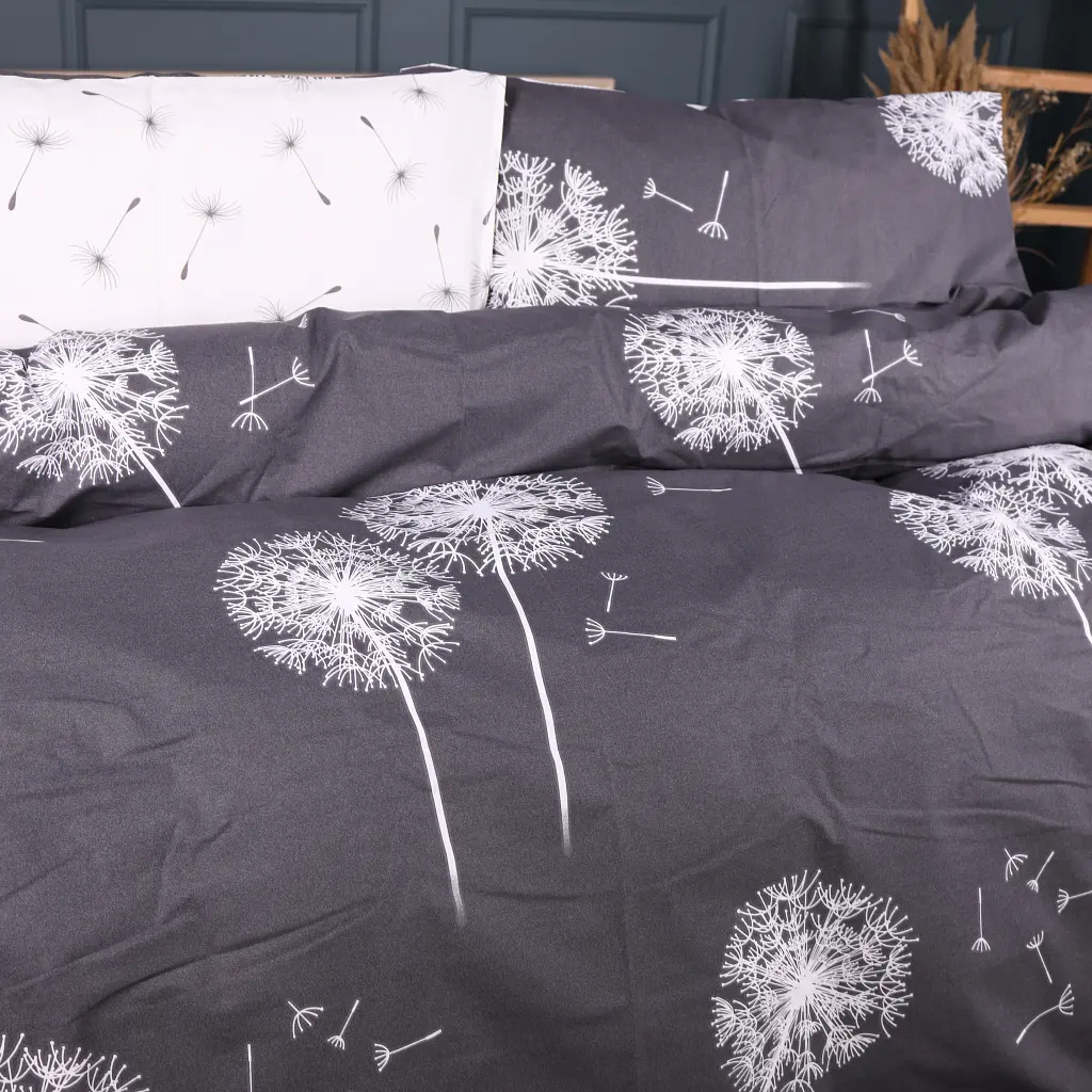 Наволочка MirSon Ranforce Elite Silver Dandelion 60х60 см (2200013010357) - фото 3