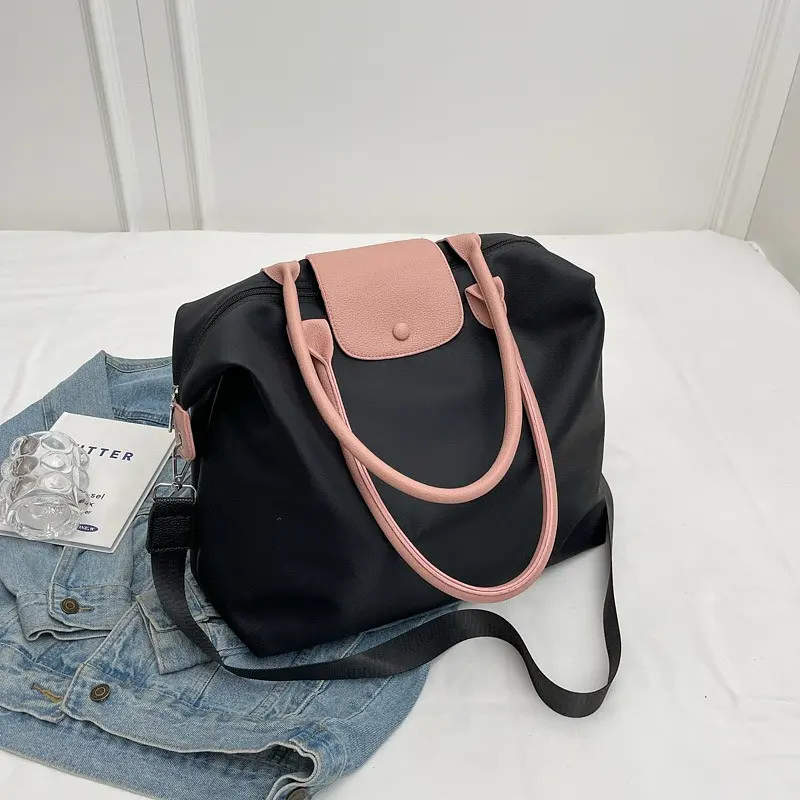 Сумка Alana and Italian Bags Чорно-рожевий 45x18x35 см (id_1052) - фото 3