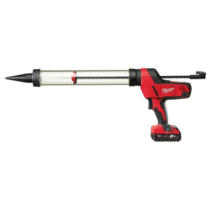 Пістолет для герметиків акумуляторний MILWAUKEE, C18 PCG/600A-201В, 600мл (зарядний пристрій М12-18 С, 1 акумулятор М18 В2 2А·год, алю - фото 3