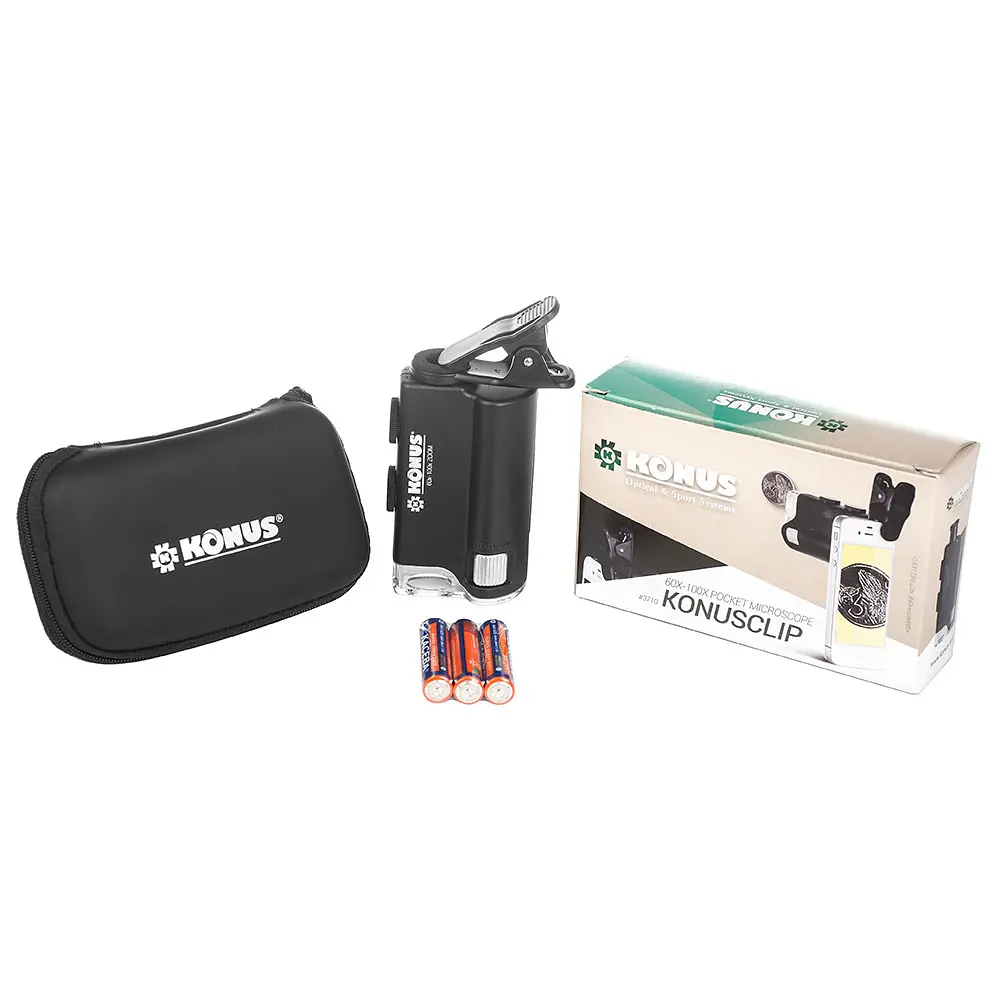 Мікроскоп KONUS KONUSCLIP 60x-100x для смартфона - фото 4