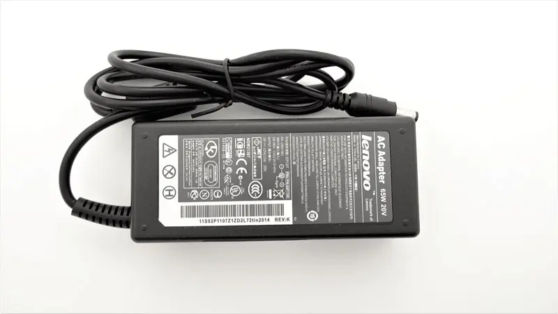 Блок живлення для ноутбука Lenovo 20V, 3.25A, 65W, 5.5x2.5мм, 3 hole, прямий роз'єм, black (без кабеля!) - фото 4