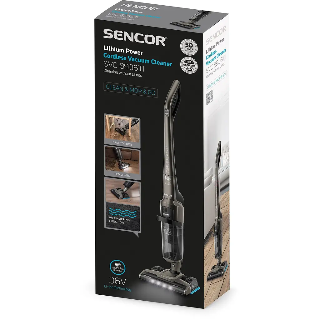 Пылесос Sencor SVC 8936TI аккумуляторный - фото 6