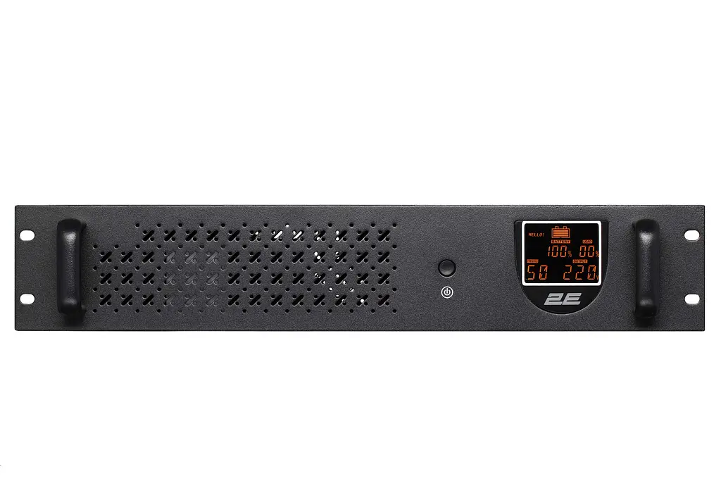 2E Джерело безперебійного живлення RE850, 850VA/480W, RM 2U, LCD, USB, 2xSchuko - фото 2