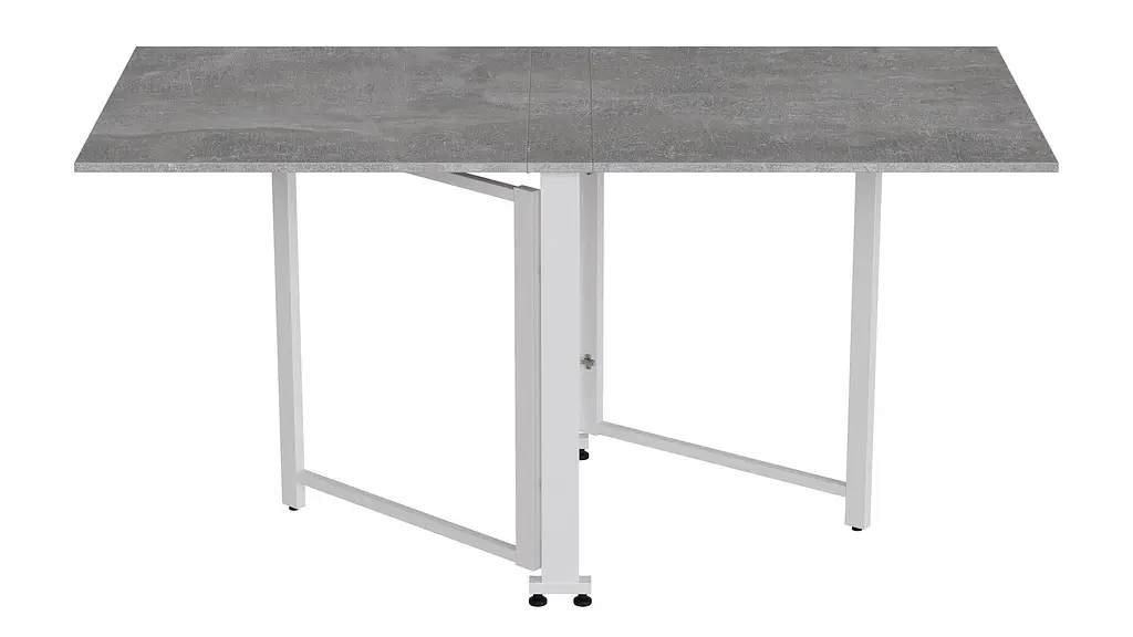 Стіл-книга трансформер Оріон 2 Ferrum-decor 750x1520x730 Білий метал ДСП Бетон 16 мм (FRD-104596) - фото 5