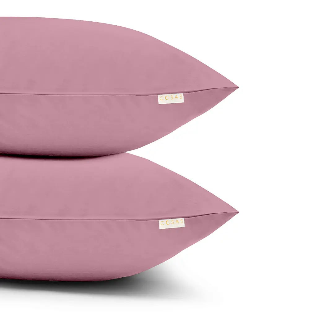 Комплект постільної білизни Cosas полуторний без простирадла LILAC 160 x 220 см (Ranfors41_Lilac_160_2) - фото 4
