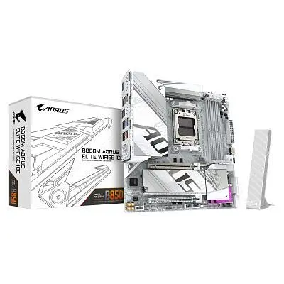 Материнская плата Gigabyte B850M A ELT WF6E ICE (B850M AORUS ELITE WIFI6E ICE) - фото 6