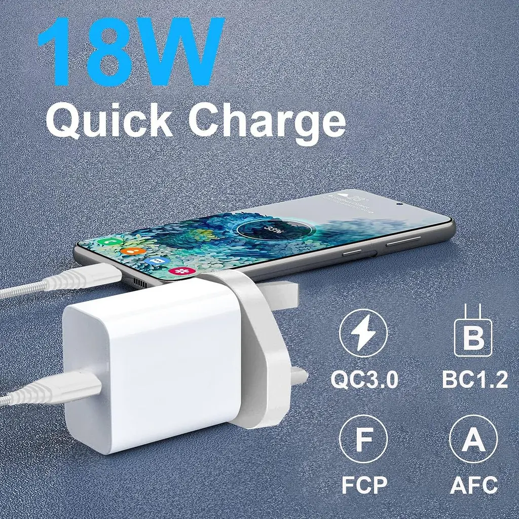 Зарядний адаптер 18W QC3.0 з кабелем Micro USB 2 м для Samsung, Huawei та Motorola - фото 7