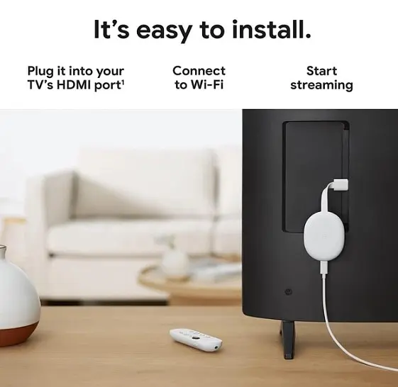 Приставка Google Chromecast with Google TV 4K white - фото 7