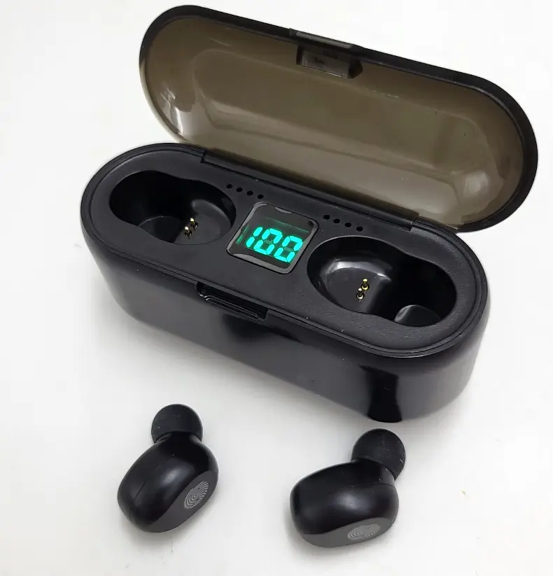 Бездротові навушники Bluetooth 5.0 із сенсорним керуванням та зарядним кейсом Amoi F9 - фото 5